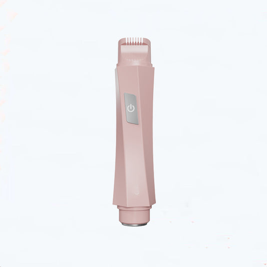 2-in-1 Women's Electric Body Shaver & Facial Trimmer - IPX7 Waterproof, Dual Head with Ceramic Blades, USB Rechargeable(Pink)