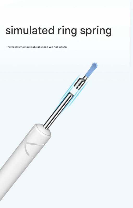 All-in-One Wireless Visual Ear Cleaner Kit with 4.3" IPS Display Screen(white)