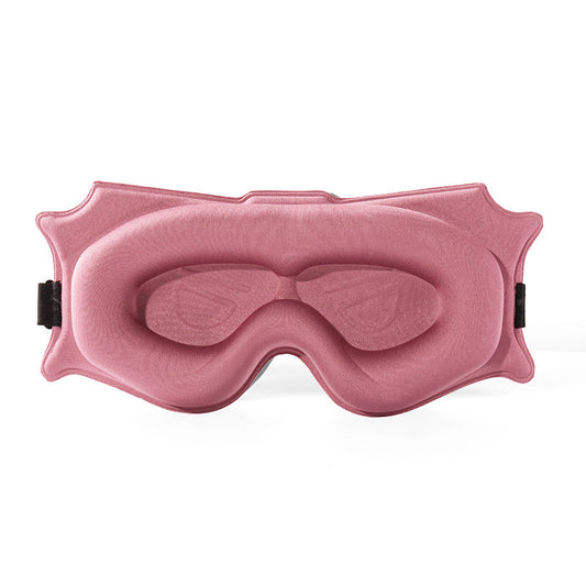 3pc 6D Contoured Zero-Pressure Sleep Mask - 360 Light Blocking Eye Mask with Adjustable Strap(Pink)