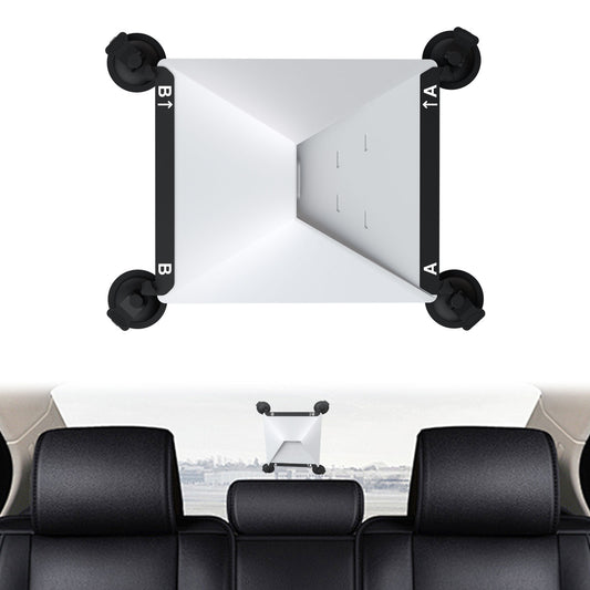 White and Black Heavy-Duty Suction Cup Mount for Starlink Mini - All-Weather Car, RV & Boat Bracket