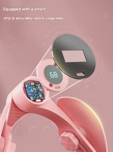 Pink Smart Kegel & Thigh Master with Counter - Adjustable Pelvic Floor Strengthening Device for Women, Inner Thigh & Glute Toner