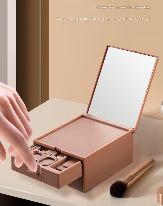 White Premium 13-in-1 Manicure & Grooming Kit - Professional Carbon Steel Pedicure Set with Dual-Drawer Case & Mirror