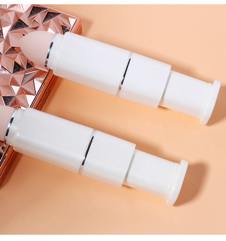 Lighgt Pink Compact 8-in-1 Makeup Brush Set - Portable Travel Kit with Retractable Brushes and Case