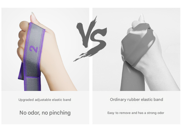 Pink 9-Loop Yoga Stretch Strap - Numbered Band for Flexibility and Physical Therapy