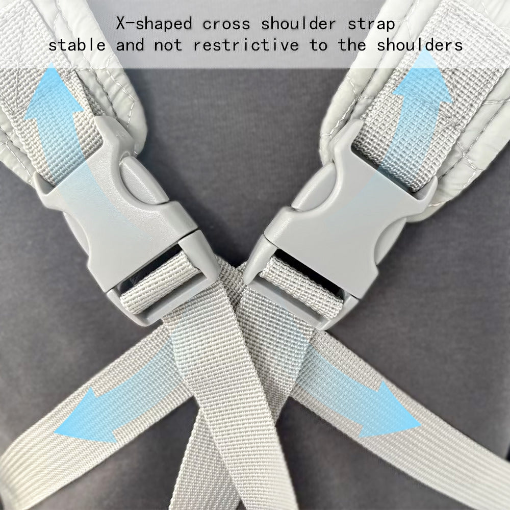 Light Khaki Quilted Hands-Free Pet Carrier Sling - Comfortable Front Pack for Small Dogs & Cats