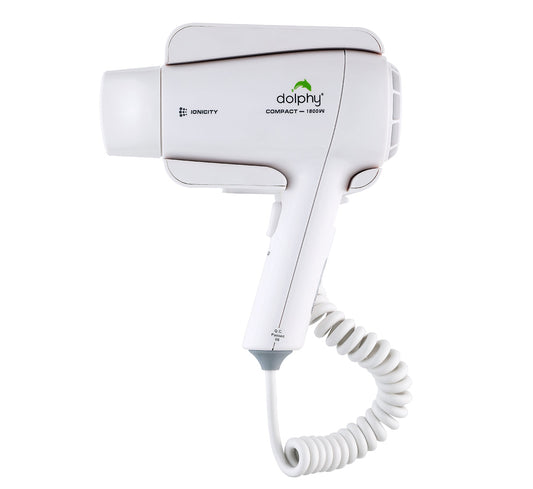 Plaza Wall Mount Hair Dryer 1800W - White